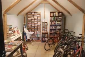 Bike shed at  our Romantic, Luxurious Self-Catering, Dog-Friendly Holiday Cottages in the Heart of the Rural Suffolk Countryside