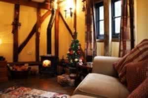 The Granary Barn at Christmas, one of our Woodfarm Barns, Suffolk Holiday Cottages