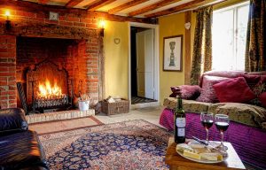 Cosy fireside treats on your Suffolk Cottage Holiday