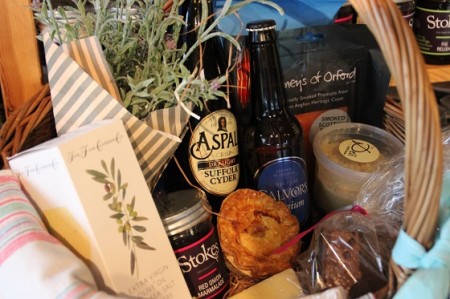 Deli hamper with our holiday cottages in Suffolk