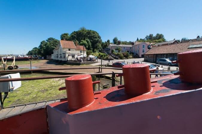 Our first Holiday Cottage Barge overlooking the Butt & Oyster