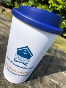 Woodfarm Barns & Barges reusable coffee cups