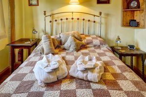 Cosy towels in a holiday cottage