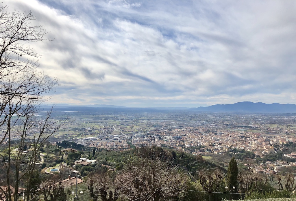 The view from Montecatini Alto
