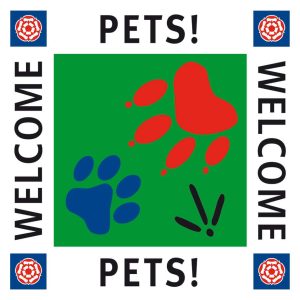 Pets Welcome Logo - Woodfarm Barns
