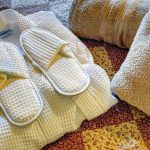 orwell barn slippers and robe