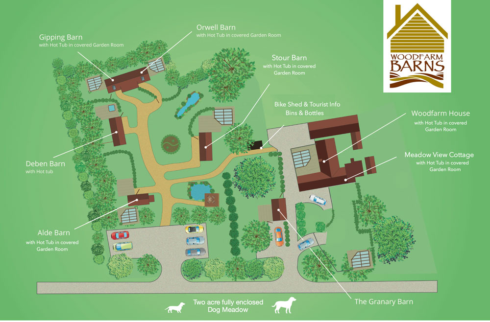 Woodfarm Barns Map