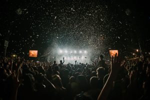 A stage at a festival