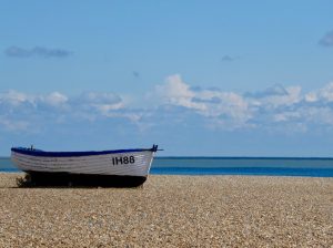 A boat on the beach