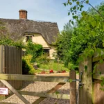 Meadow View Cottage garden gate