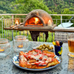 Making pizzas at Casa Trebbio in the Tuscan hills