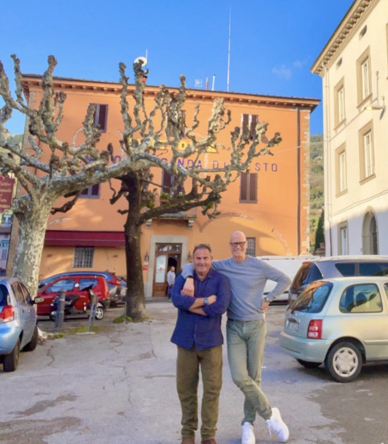 Schoolmates Carl & Mark at Antica locanda di sesto