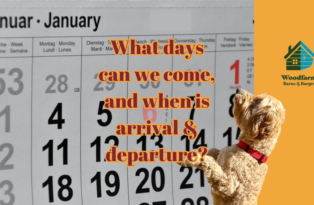 What days and times can we arrive and depart?