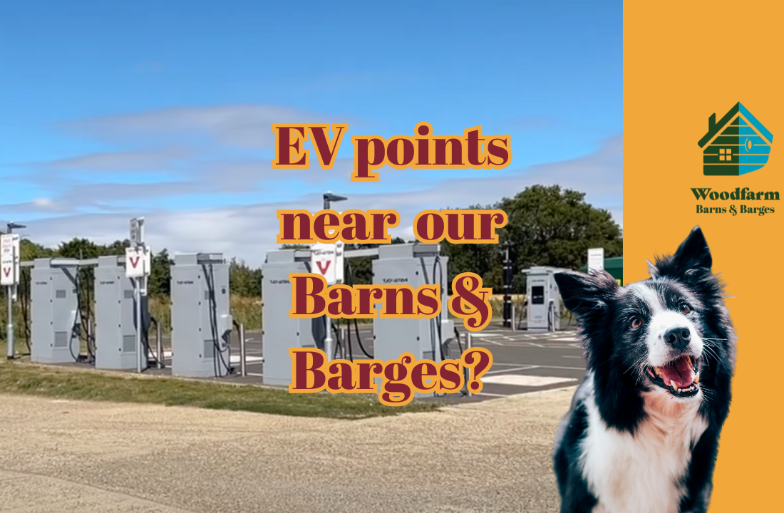 EV points near our Barns & Barges