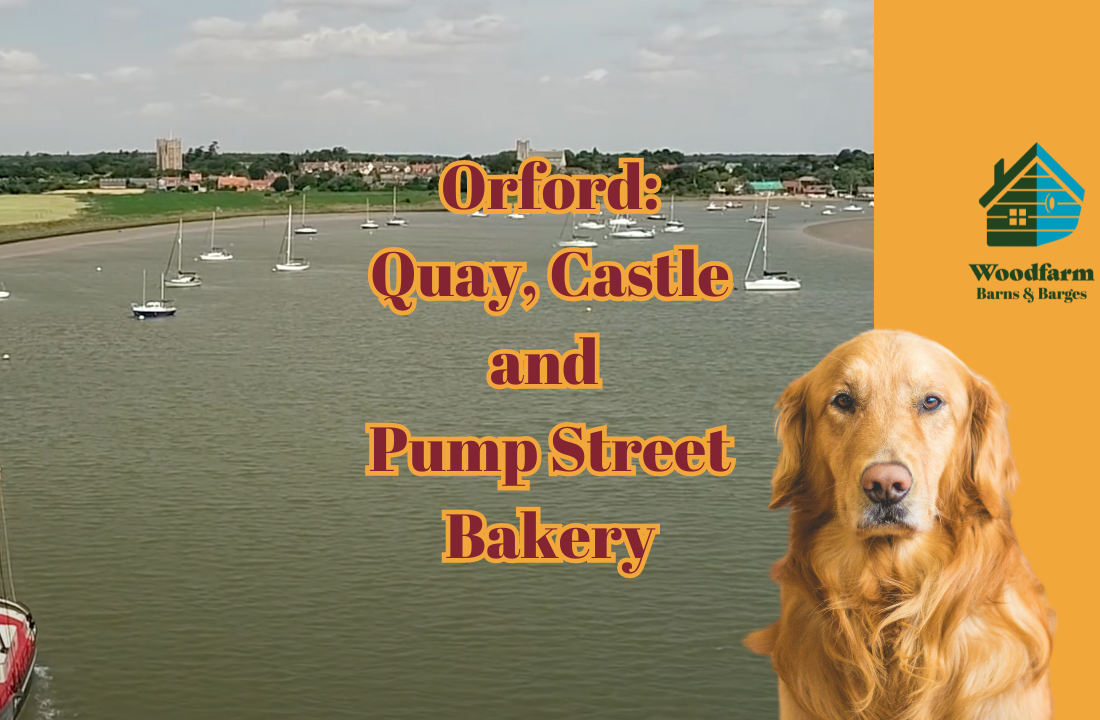 Orford quay, castle and the Pump Street Bakery