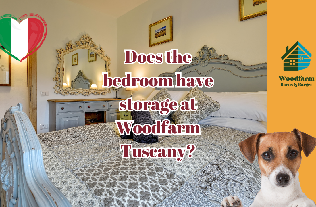 Does the bedroom have storage at Woodfarm Tuscany?