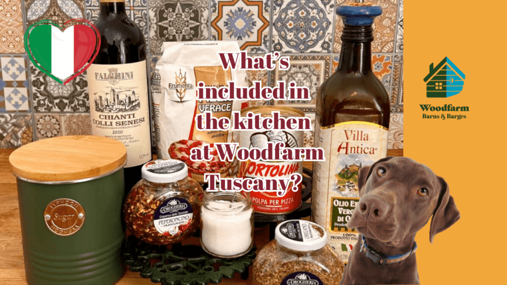 What’s included in the kitchen at Woodfarm Tuscany?