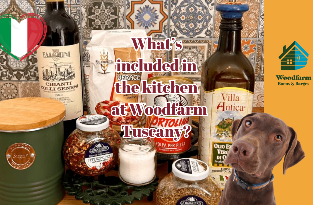 What’s included in the kitchen at Woodfarm Tuscany?