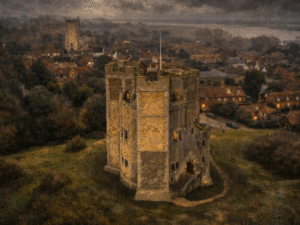 Orford Castle from the air